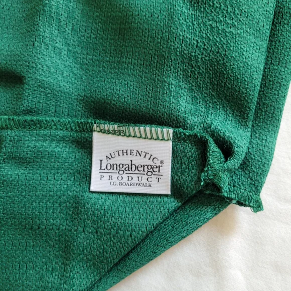 Longaberger Large Boardwalk Basket Liner, Ivy, New Condition - Picture 3 of 6